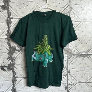 Green Pokémon Graphic T-Shirt